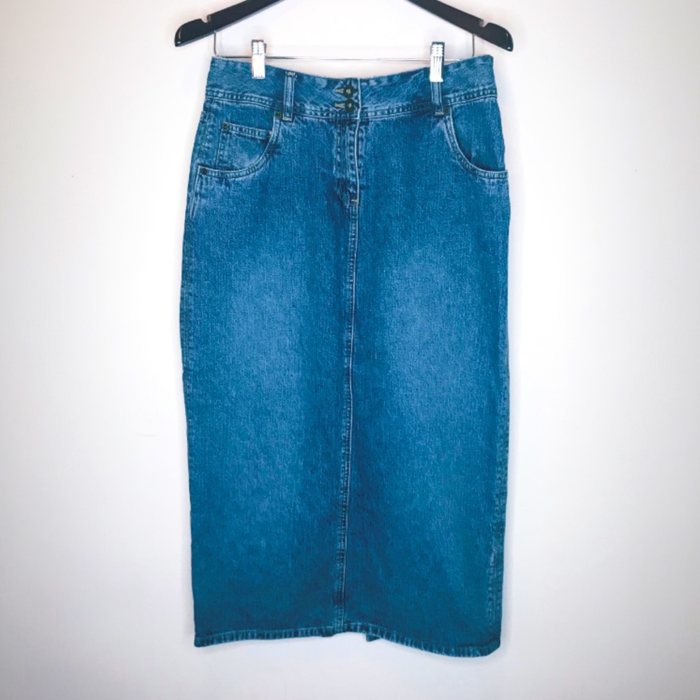 Vintage Maxi Jean Skirt size 6